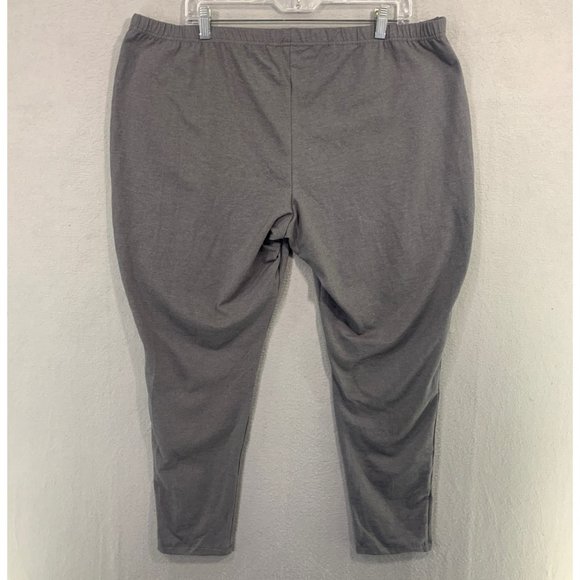 NWOT Just My Size Women's Plus-Size Stretch Jersey Full Length Leggings Charcoal - Picture 6 of 11